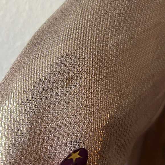 NWT Alice McCall 2 Cities Metallic Gold Ruffled Mini Dress Size 4 - Picture 7 of 7